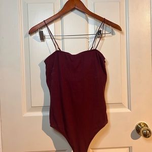 BLUENOTES MAROON SPAGHETTI STRAP